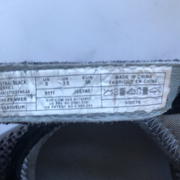 Merrell Encore Black Strap Mary Jane Ortholite Flats Shoes Black Size 6 - Picture 3 of 10